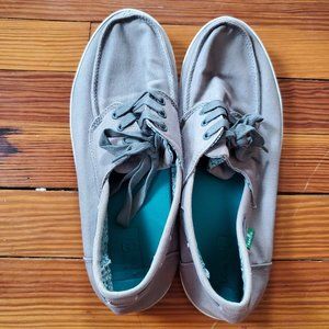Men's Sanuk Casa Barco Boat Shoes - Size 11 - Grey